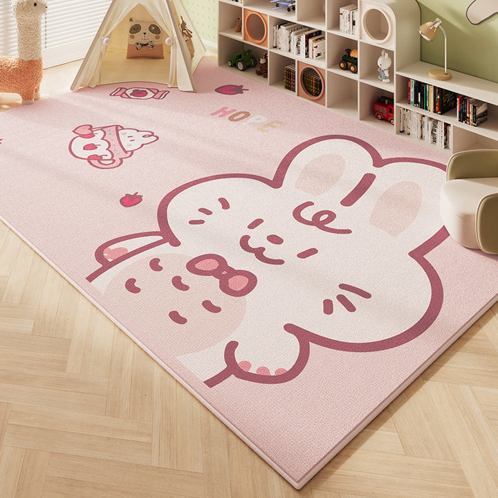Cute Bunny-Themed Area Rug