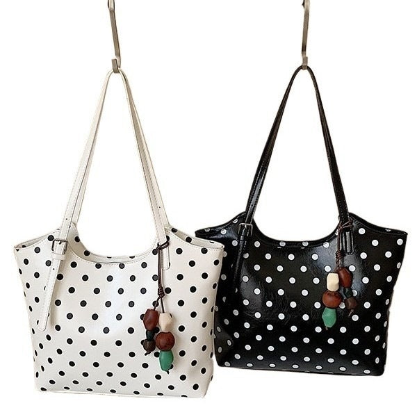 Stylish Polka Dot Tote Bag