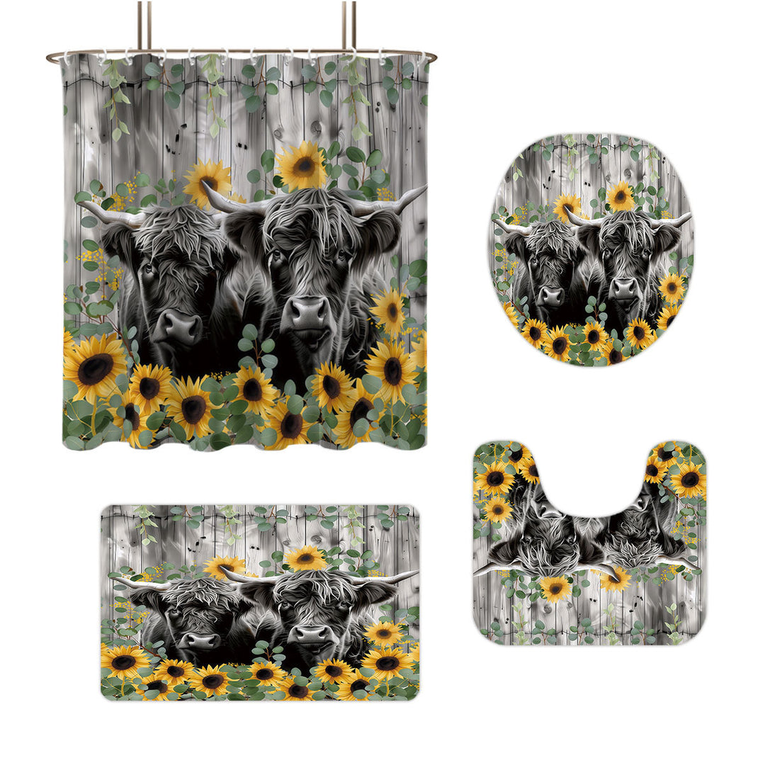 Digital Floral Print Bathroom Set Kalsten