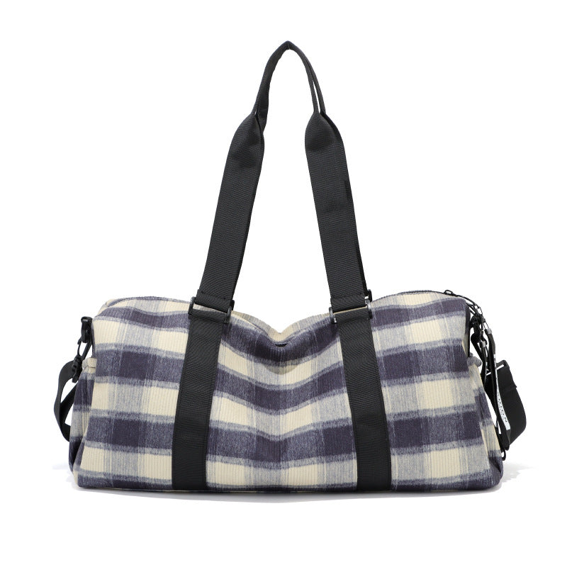 Stylish Checkered Gym Duffle Bag Kalsten