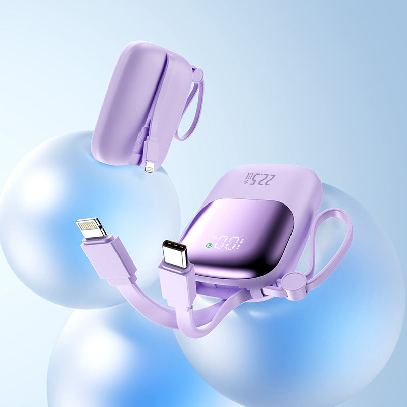 portable fast-charging power bank with integrated cable Kalsten