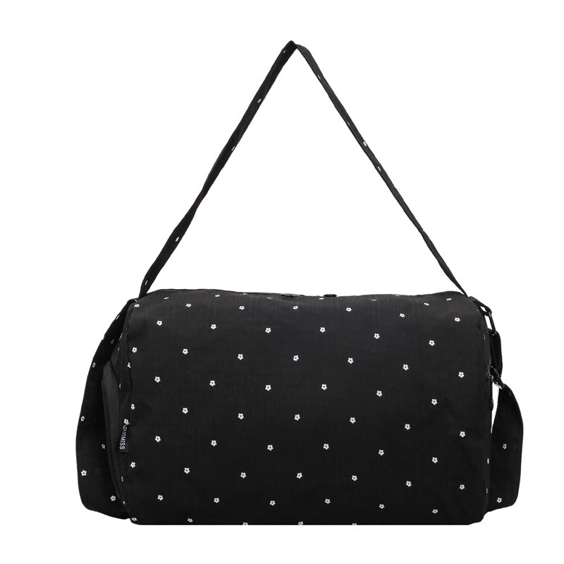 Lightweight Floral Print Travel Duffle
