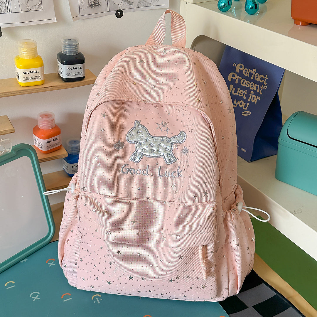 Cute Star-Embellished School Backpack Kalsten