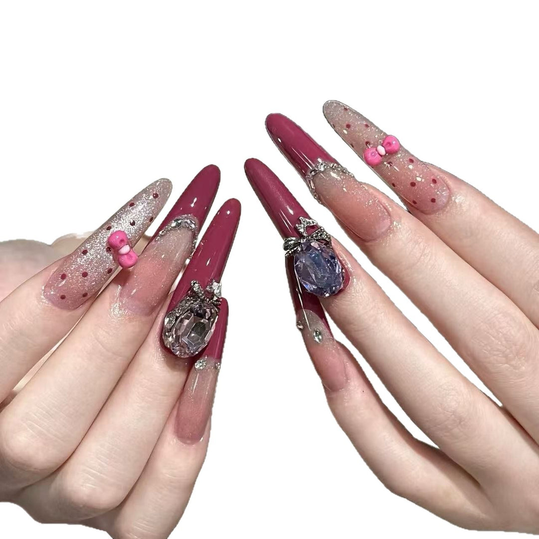 Glamorous Long Stiletto Nail Art Extensions