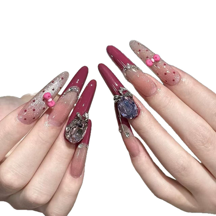 Glamorous Long Stiletto Nail Art Extensions