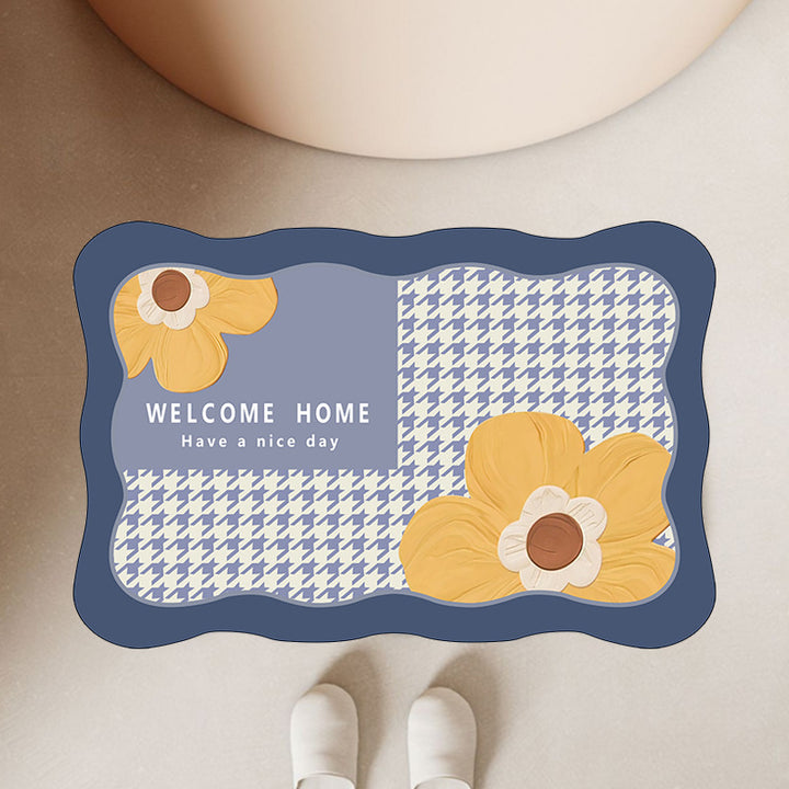 Floral Welcome Mat