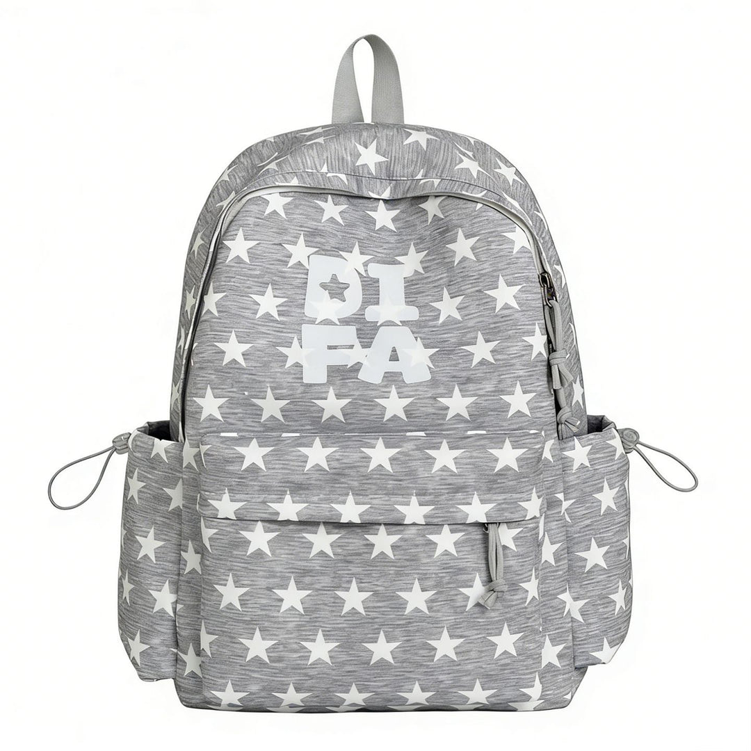 Stylish Star-Print School Backpack Kalsten