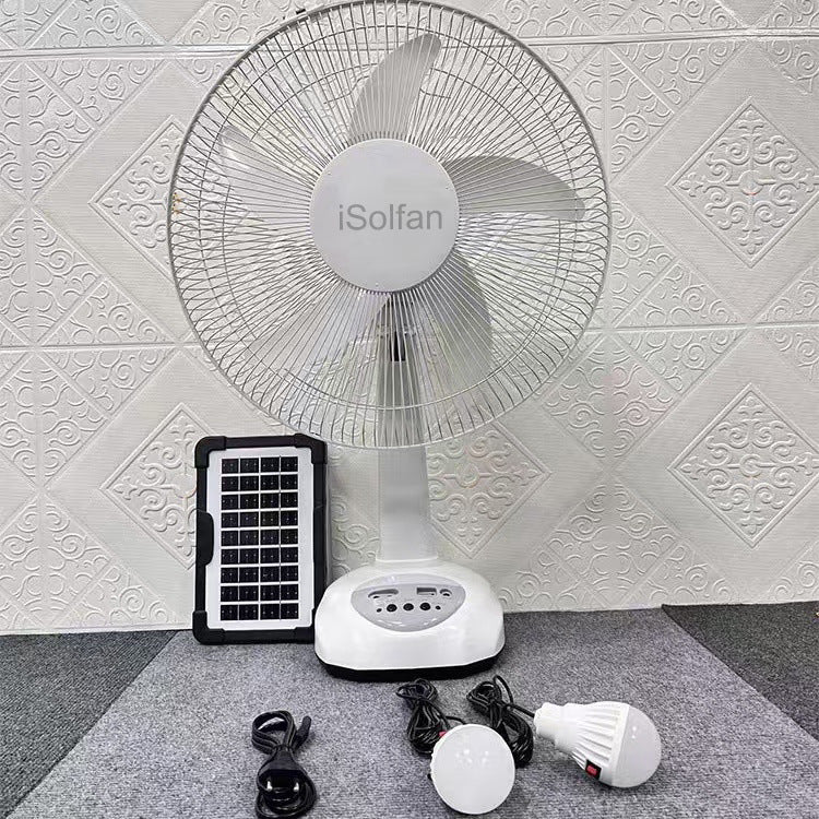 Women's portable solar standing fan with USB connection and smart control Kalsten