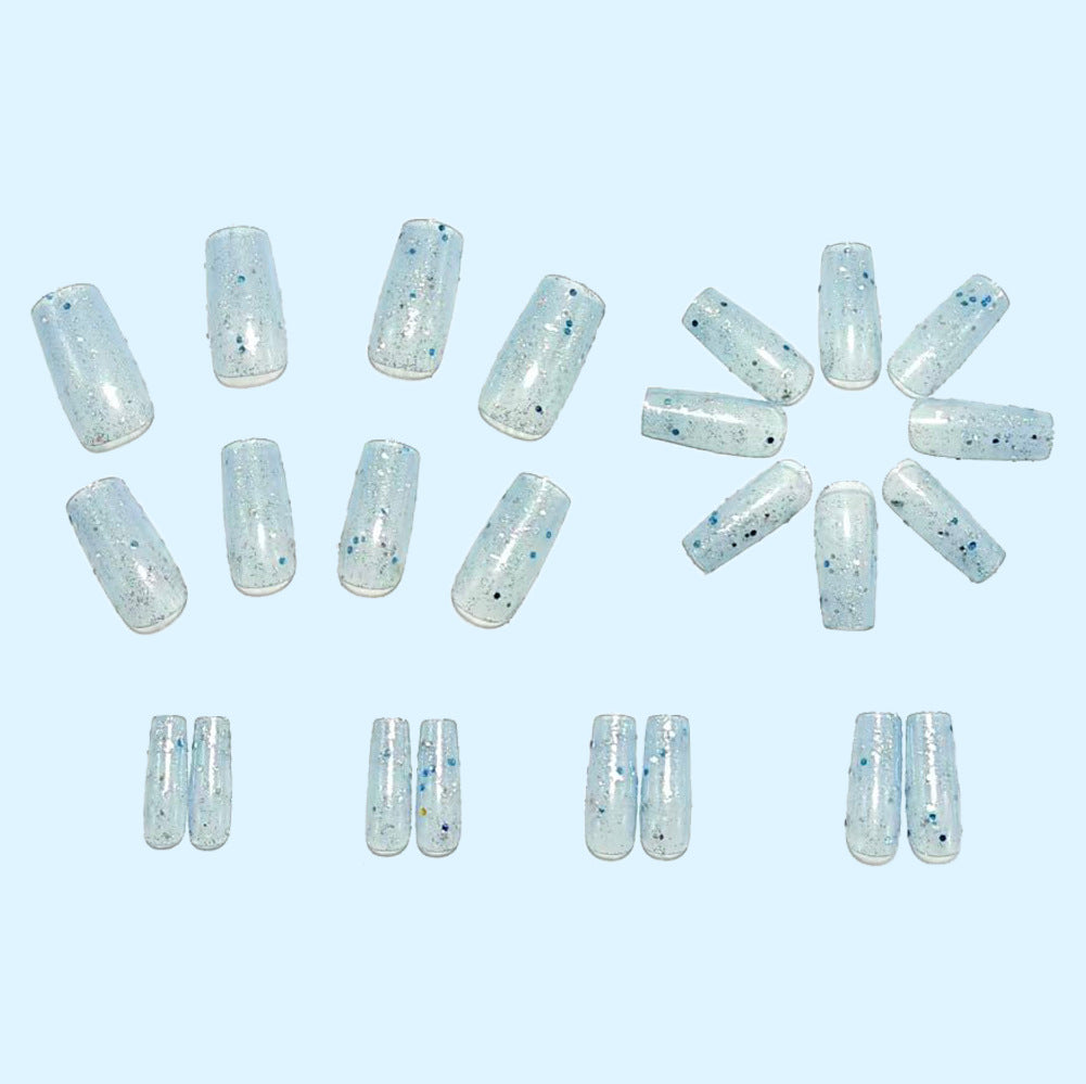 Glamorous artificial nails with exciting glitter effect Kalsten