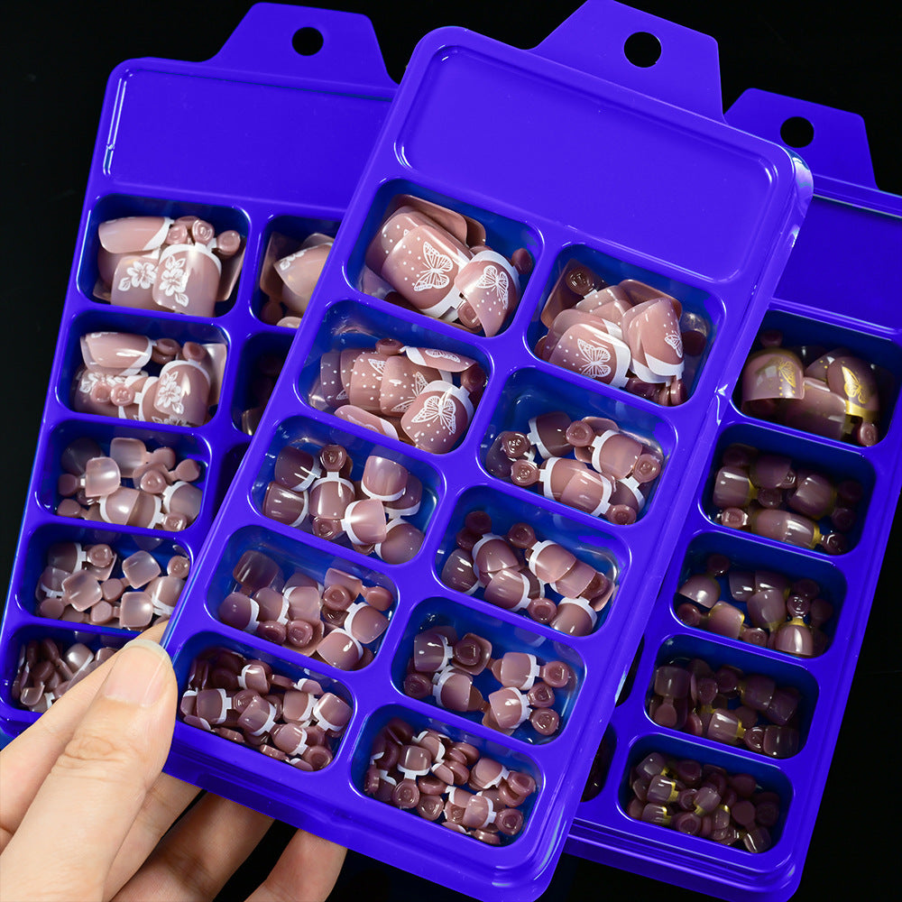 Elegant Butterfly Nail Art Press-On Set