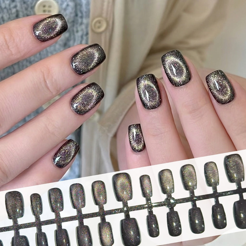 Glittering Galaxy Press-On Nails