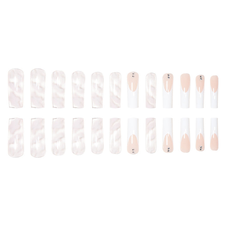 Crystal-Embellished Stiletto Press-On Nails Kalsten