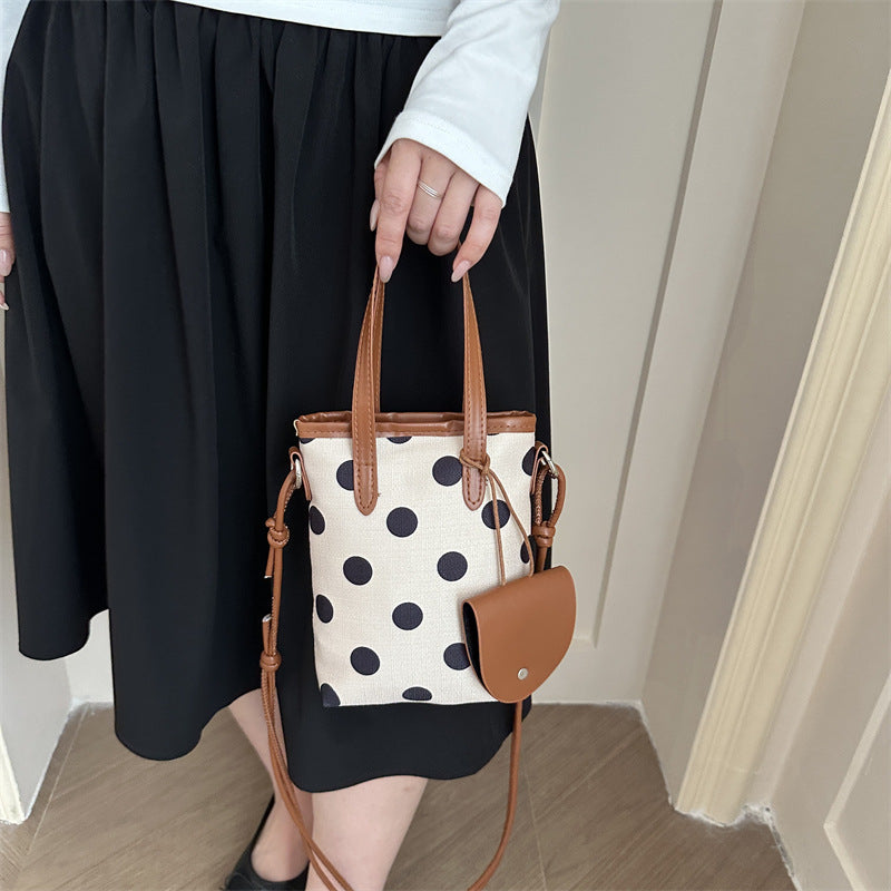Dot Pattern Mini Crossbody Bag