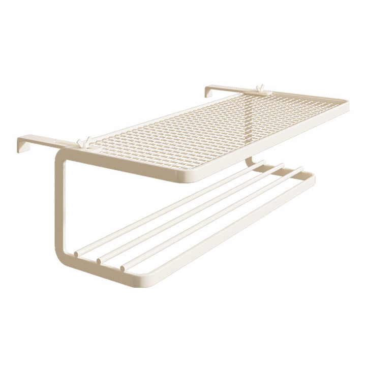 Radiator-Mounted Heated Drying Shelf with Foldable Hanging Bars