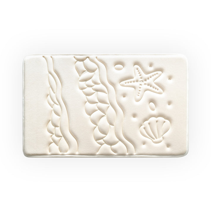 Coastal-Themed Memory Foam Bath Mat Kalsten
