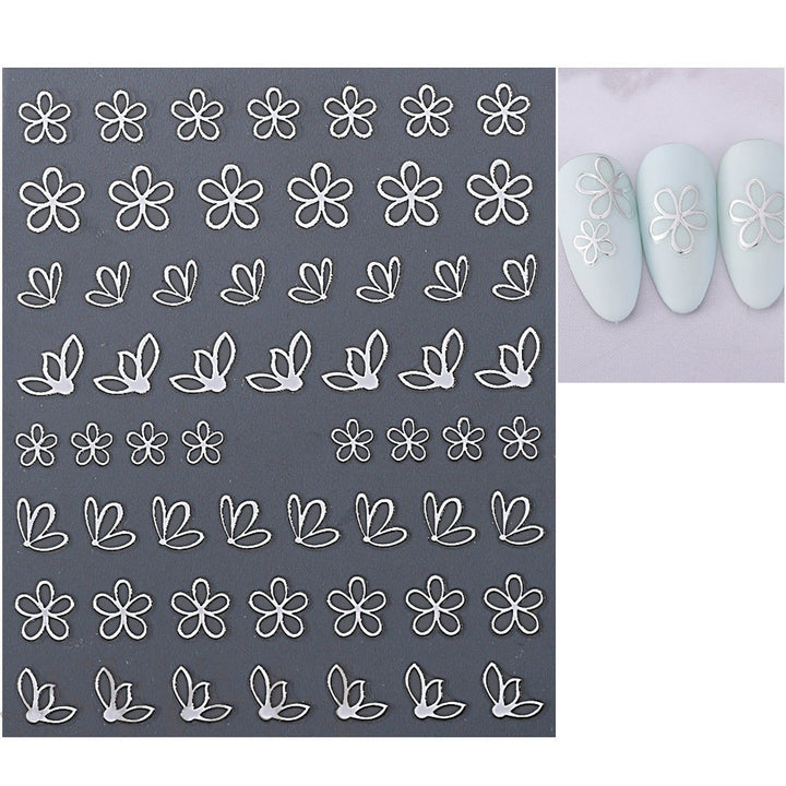 Floral Butterfly Nail Art Decals