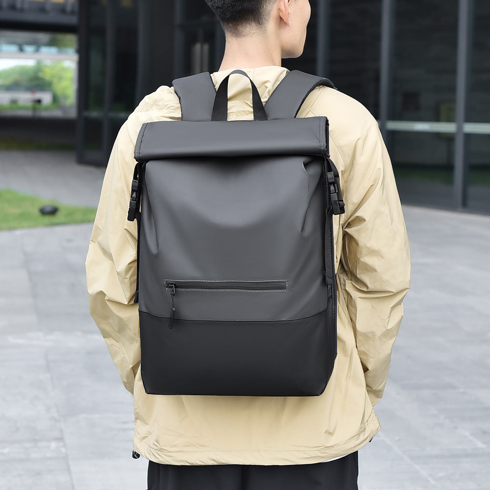 Waterproof Roll-Top Closure Travel Backpack Kalsten
