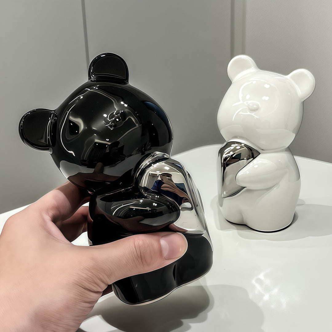 Cute Bear Figurine for Home Decor Display