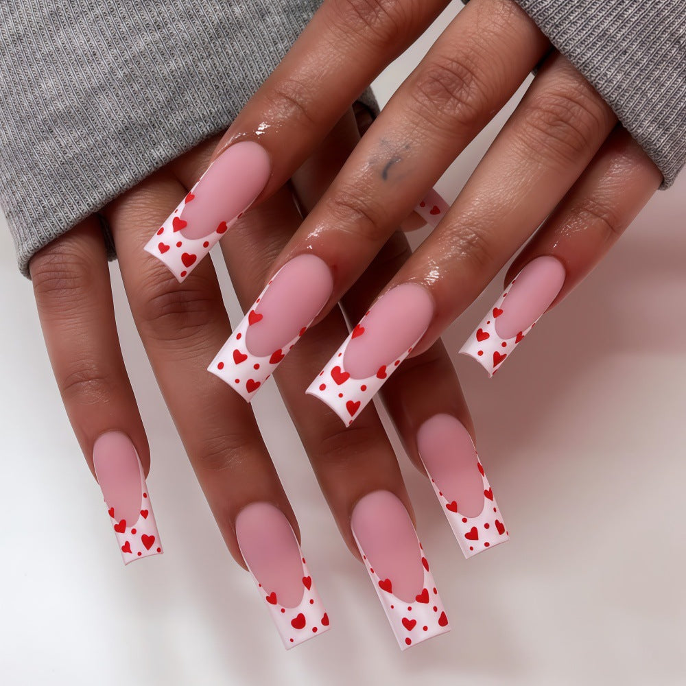 Artificial nails with heart design Kalsten