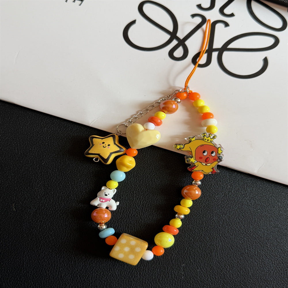 Playful Charm Beaded Phone Strap Kalsten
