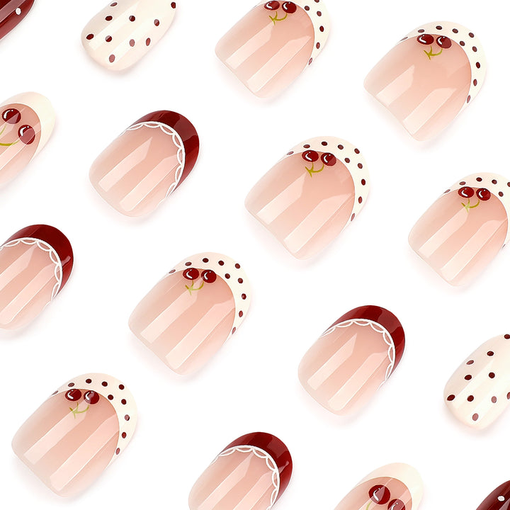 Artful Nail Art with Cherry Design Kalsten