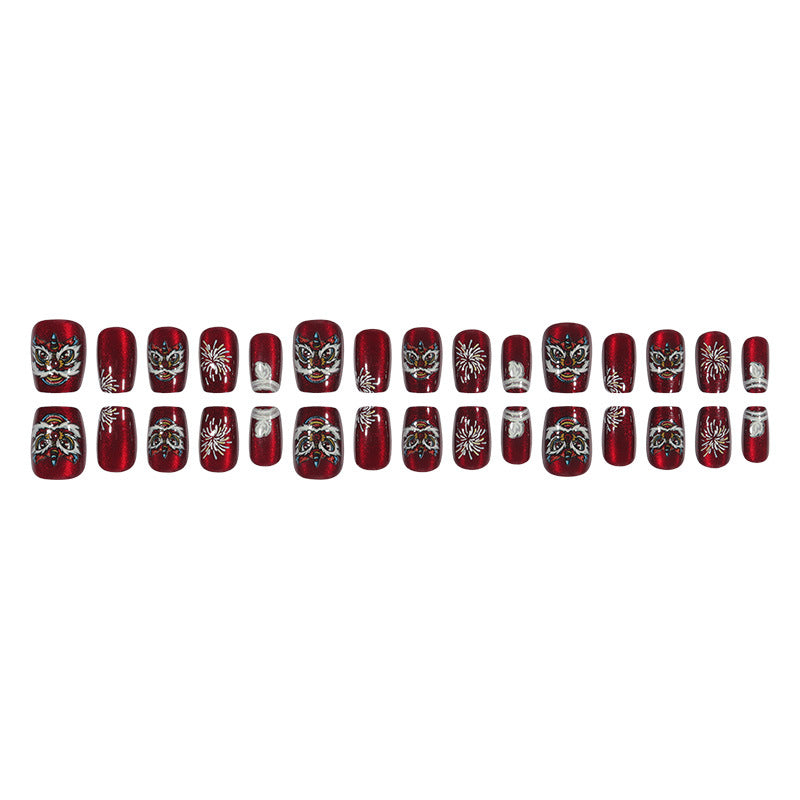 Artistic Decorative Press-On Nail Set Kalsten