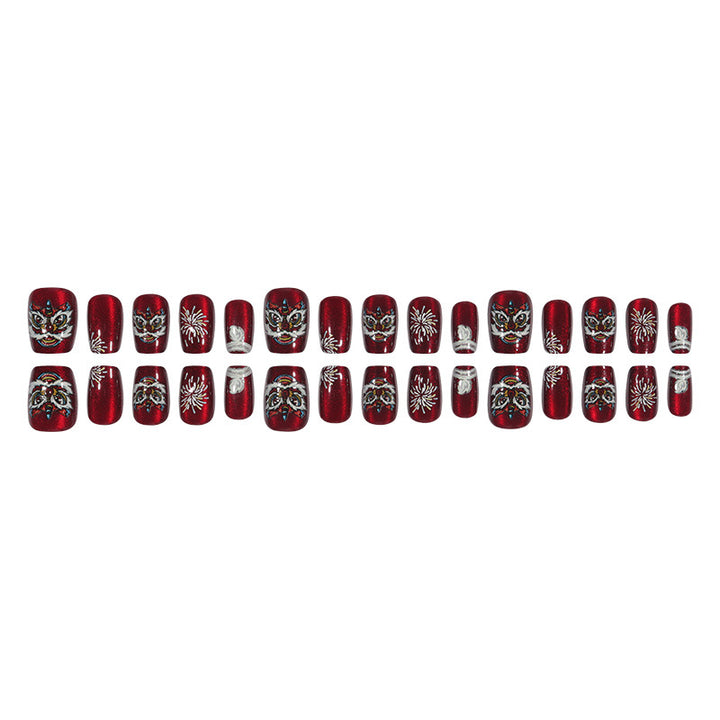 Artistic Decorative Press-On Nail Set Kalsten