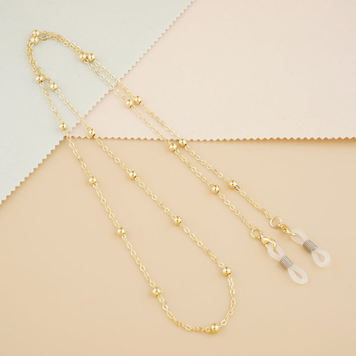 Silver Bead Decorative Eyewear Holder Chain Kalsten