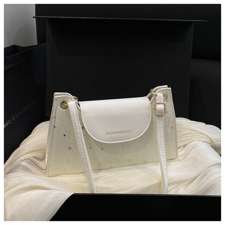 Elegant Star-Embellished Crossbody Handbag