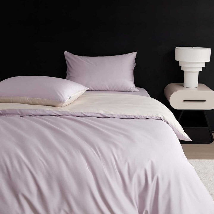 Reversible Premium Cotton Satin Bed Set with Silky Soft Finish