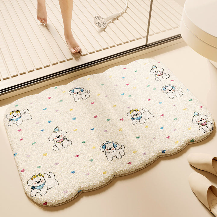 Cartoon Animal-Themed Bath Mat Kalsten