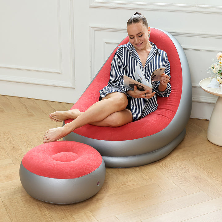 Women Inflatable Comfort Sofa with Ergonomic Backrest Kalsten