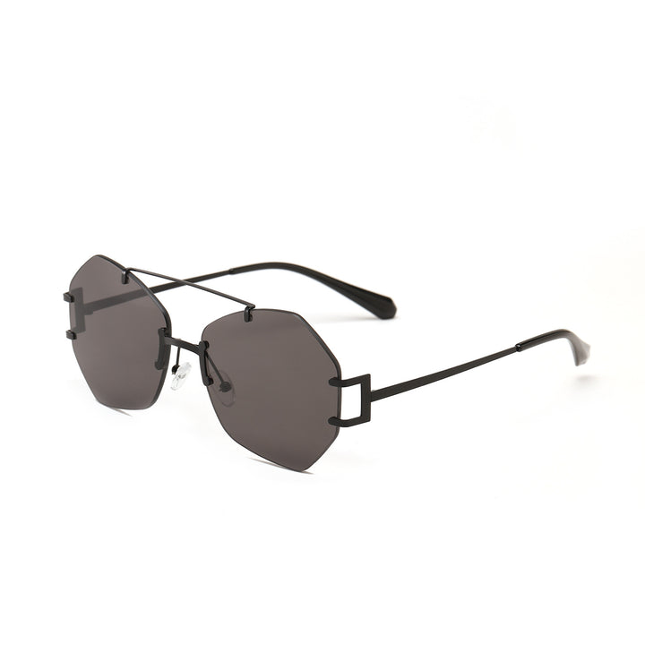Women's fashionable octagonal sunglasses with delicate metal frame Kalsten