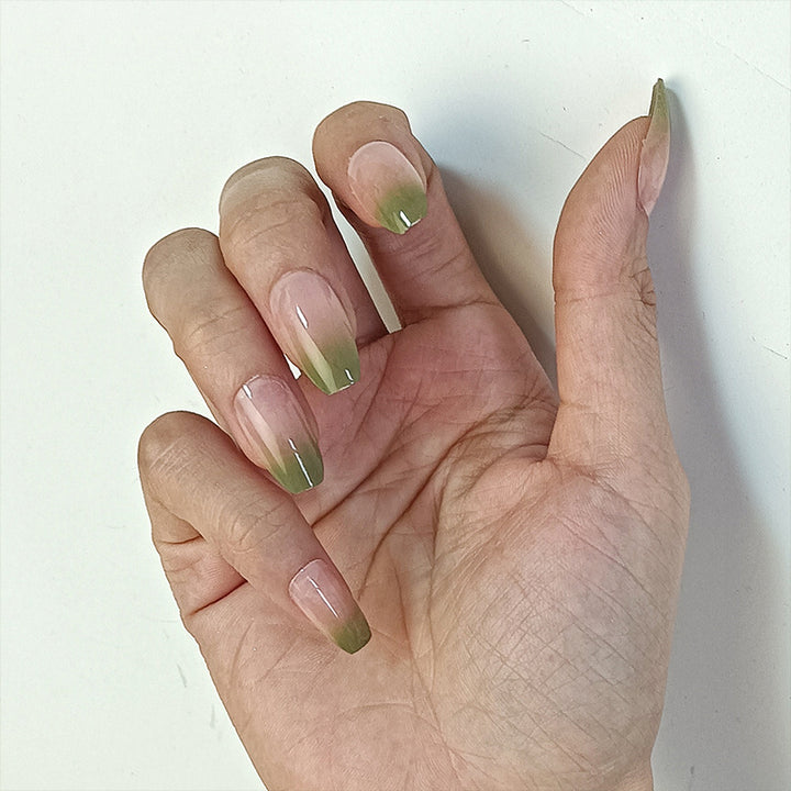 Artificial nails with floral minimalism Kalsten