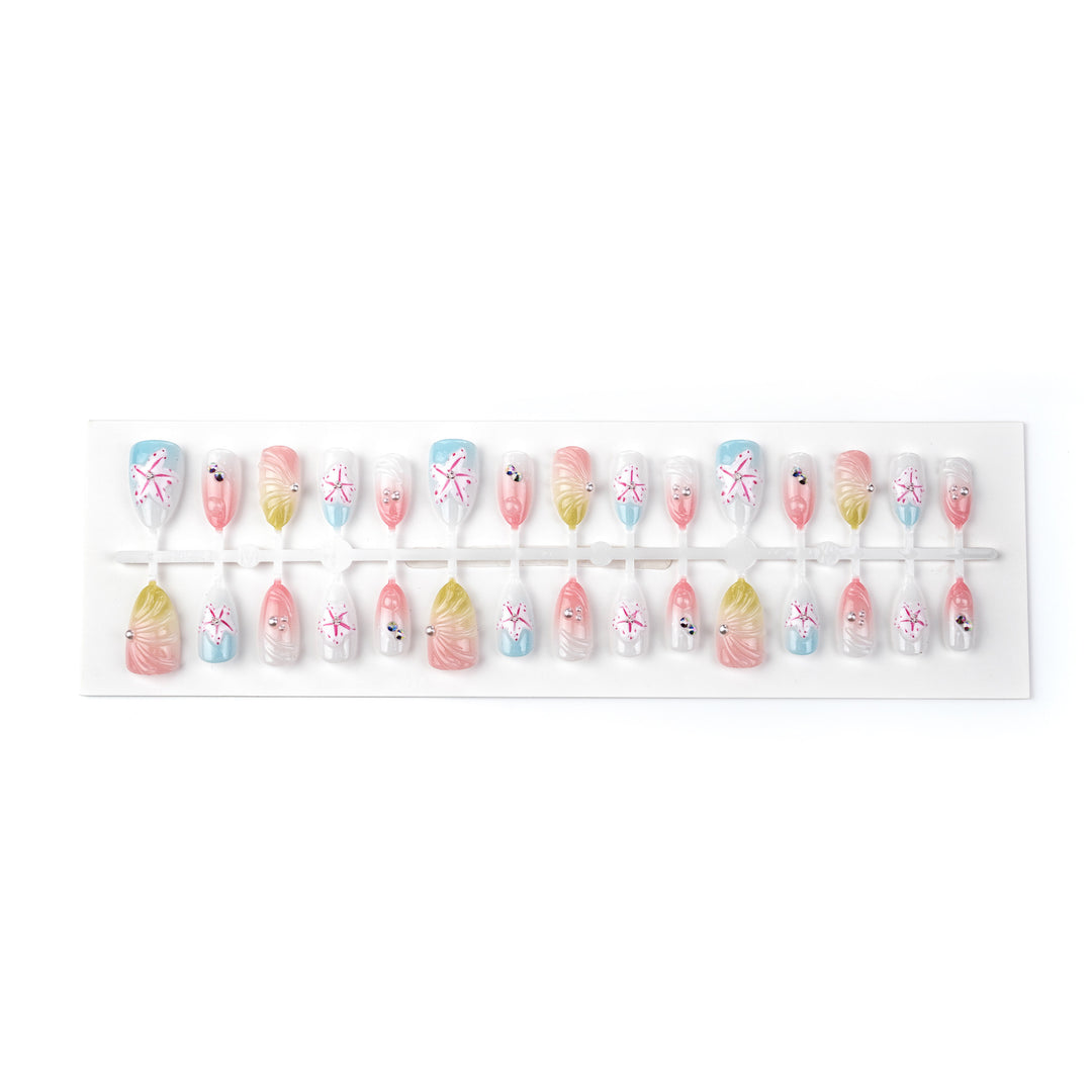 Floral Art Press-On Nail Design Set