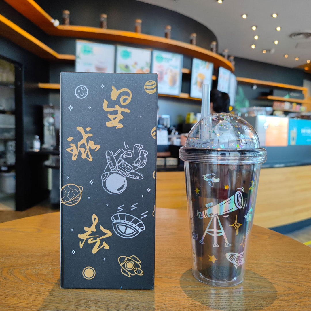Women Insulated Water Bottle with Creative Astronaut Design Kalsten