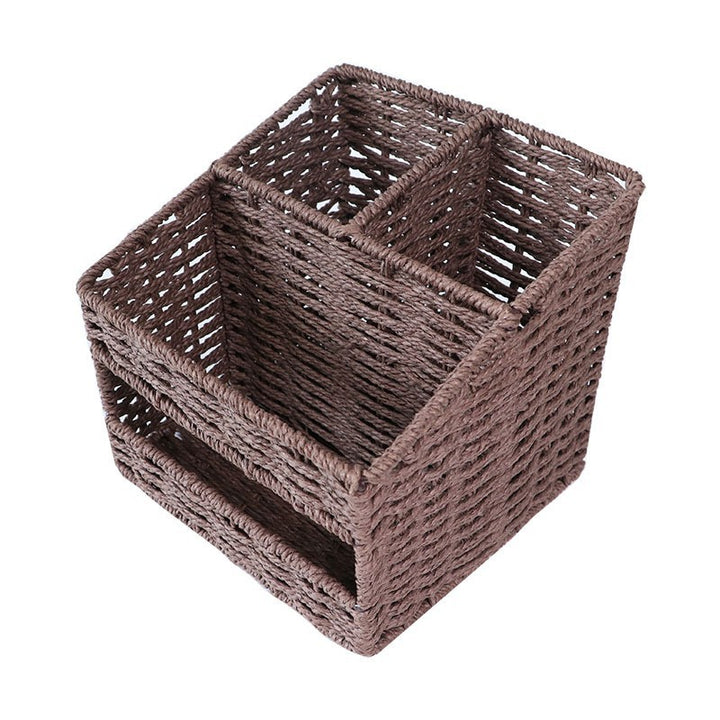 Ladies Storage Basket in Natural Woven Look Kalsten