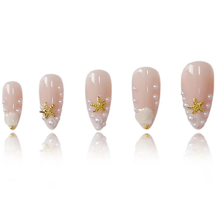 Ocean-Inspired Acrylic Nail Art Extensions Kalsten
