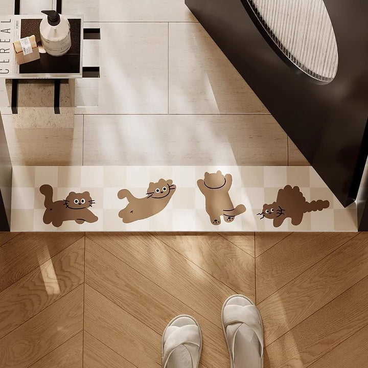 Playful Cat-Themed Door Mat Kalsten
