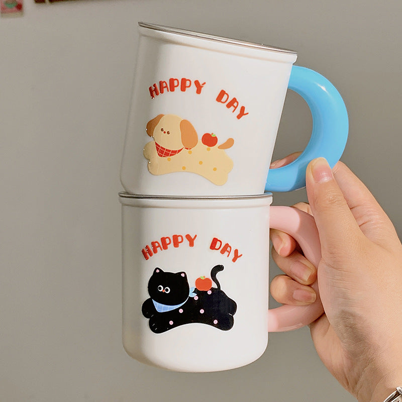 Insulated drinking cups with cheerful dog design Kalsten
