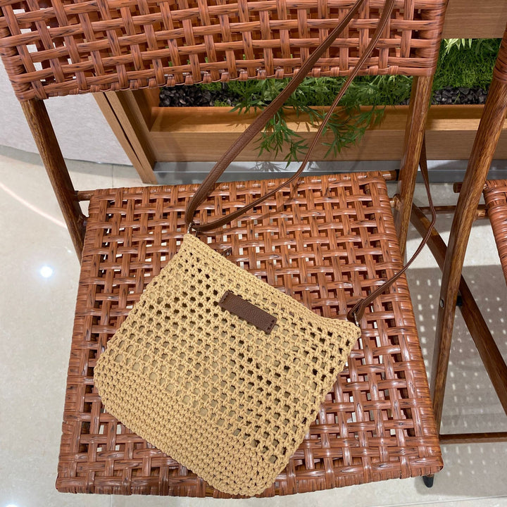 Hand-knotted shoulder bag in modern design Kalsten