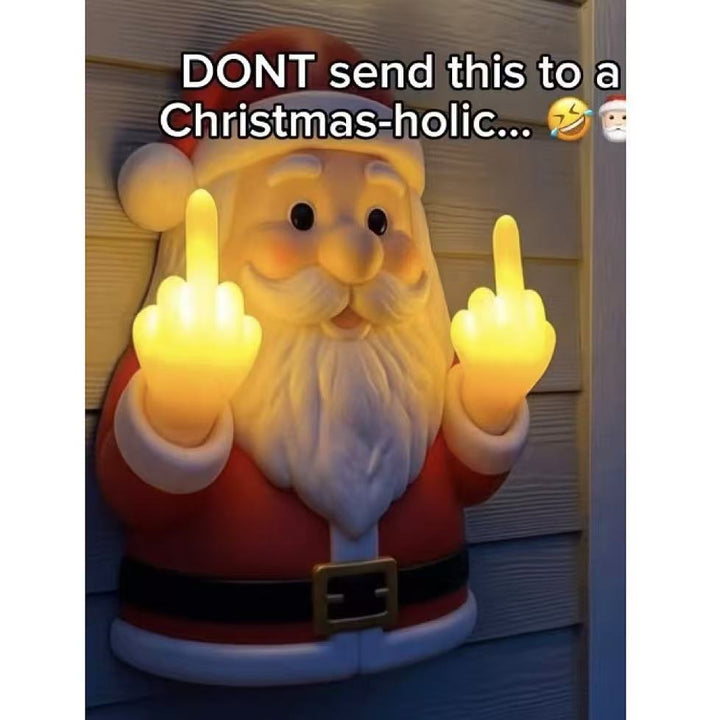 Whimsical Christmas Santa Figurine Light Kalsten
