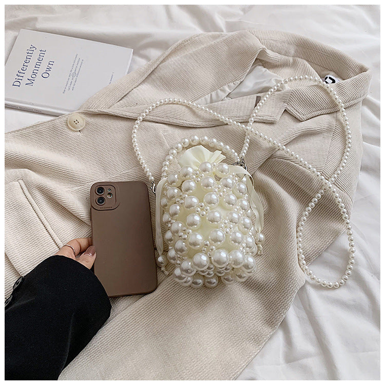 Pearl-Embellished Mini Bag