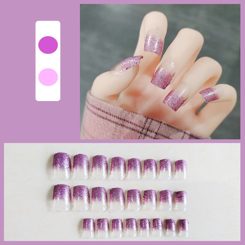 Glittering Ombre Press-On Nails