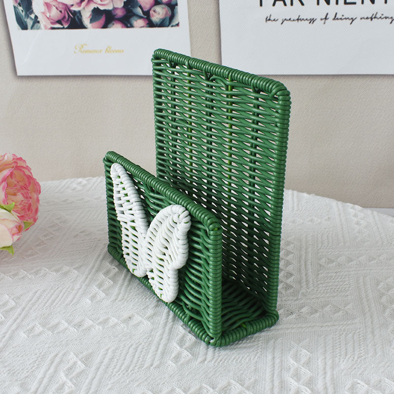 Decorative Butterfly Woven Storage Basket Kalsten
