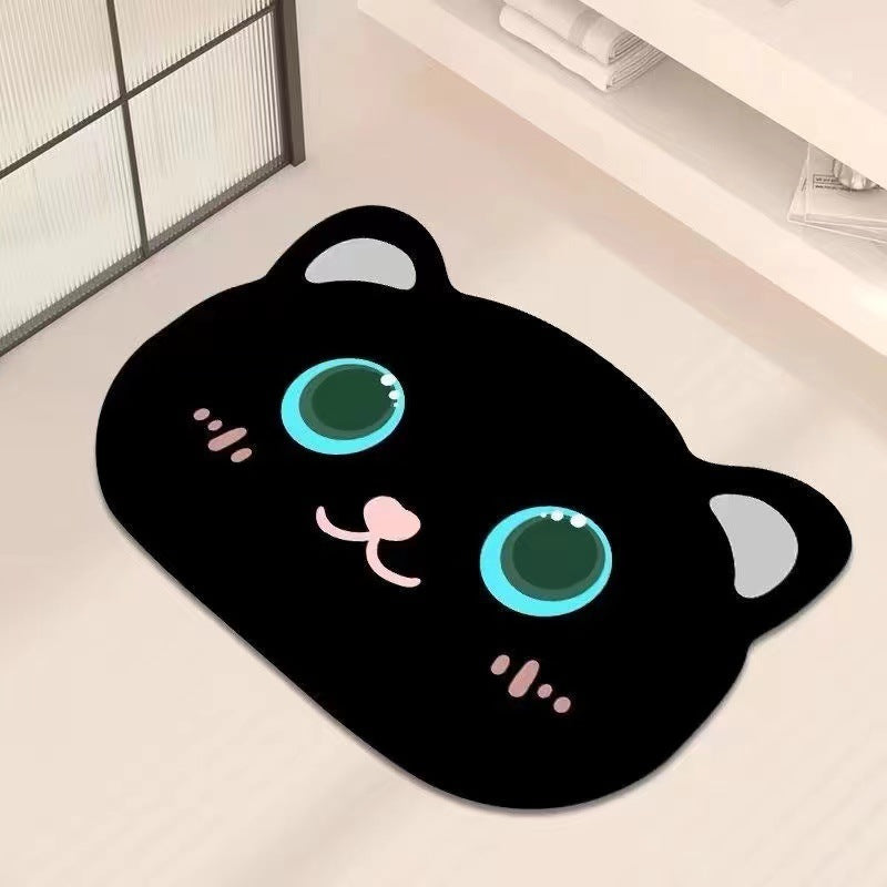 Cat-Themed Decorative Bath Mat