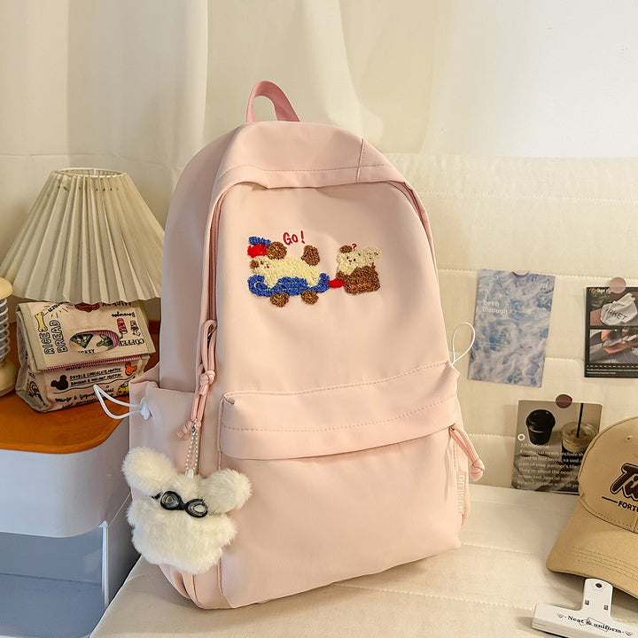 Cute Embroidered Animal-Themed Backpack Kalsten