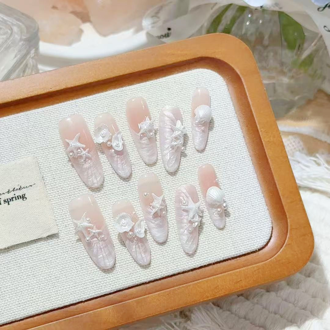 Marine-Themed 3D Nail Art Set