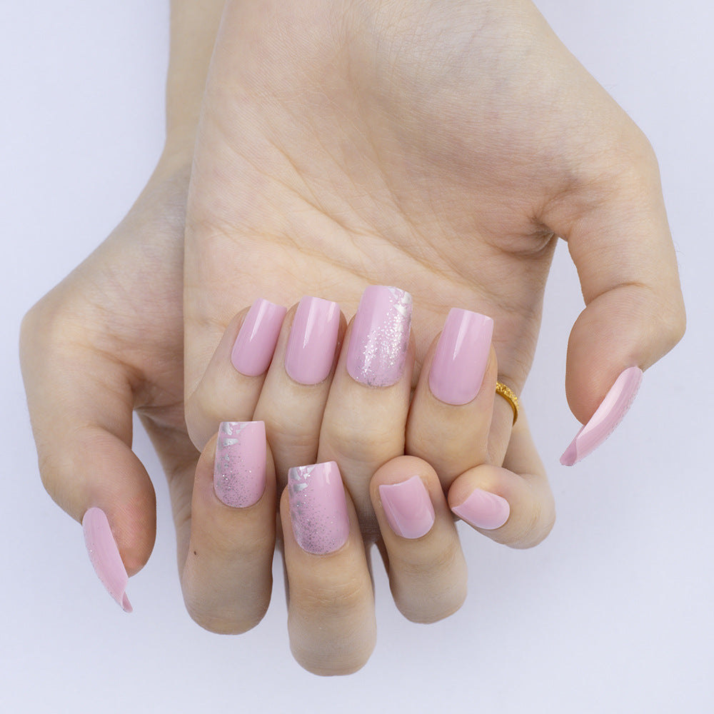 Glamorous artificial nails with glitter decoration Kalsten