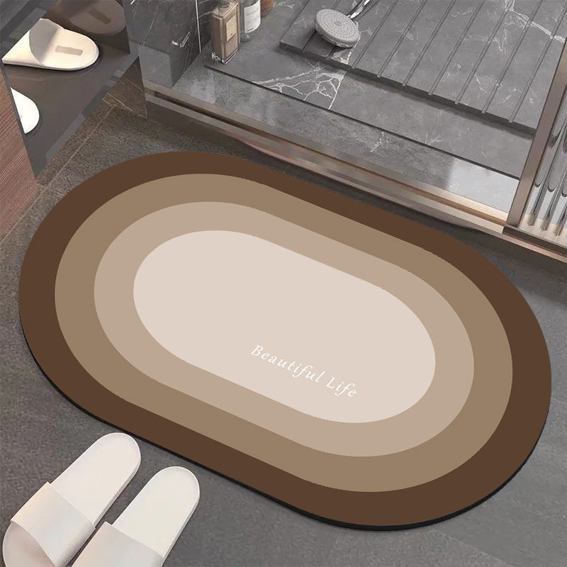 Modern Layered Bathroom Mat Kalsten